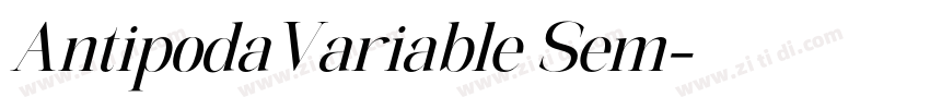 AntipodaVariable Sem字体转换 AntipodaVariable Sem字体转换